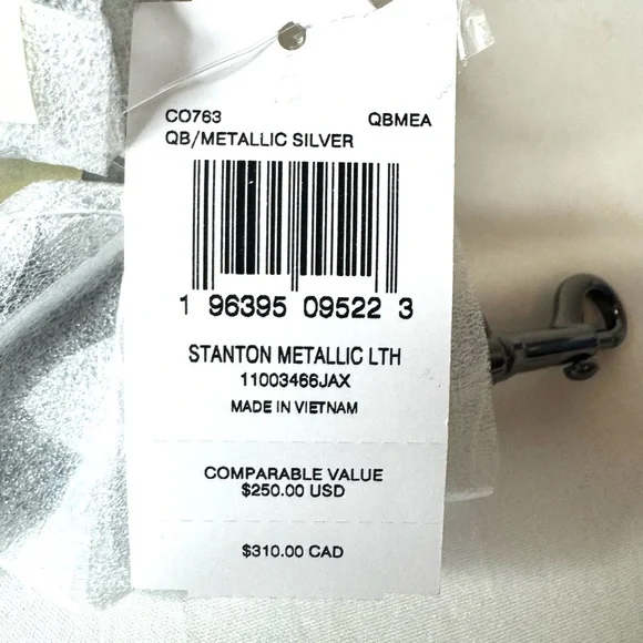 Coach Stanton Crossbody Silver Metallic Men's Bags NWT - Picture 3 of 15